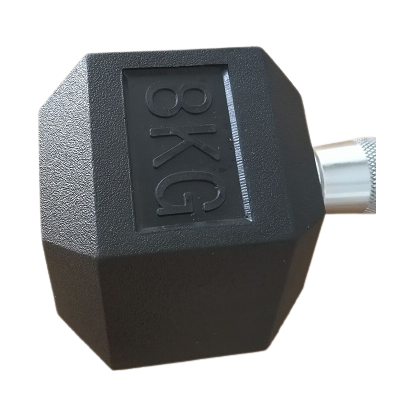 Peso esagonale gommati / Hex Una maniglia di 8 kg