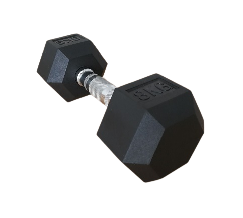 Peso esagonale gommati / Hex Una maniglia di 8 kg