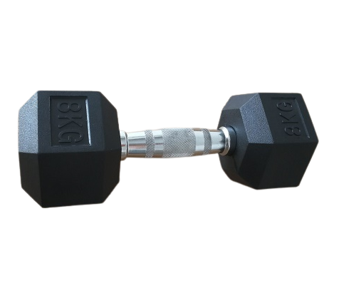 Peso esagonale gommati / Hex Una maniglia di 8 kg