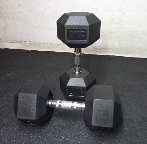 Peso esagonale gommati / Hex Gestisci 20 kg