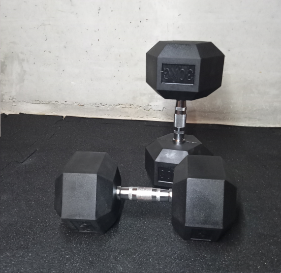 Peso esagonale gommati / Hex Una maniglia di 30 kg