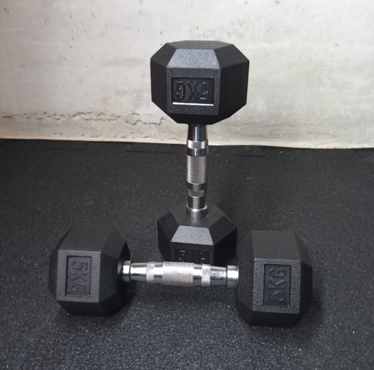Manubrio Hex gommato 5 kg