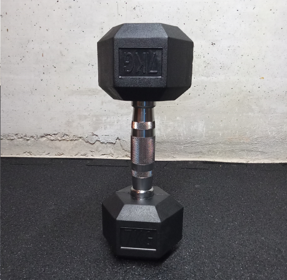 Peso esagonale gommati / Hex Una maniglia di 7,5 kg