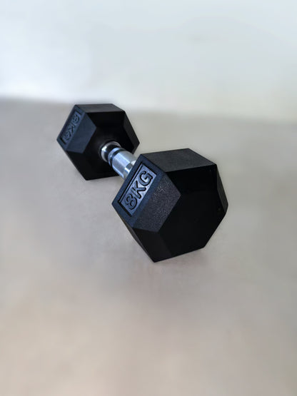 Gumirana heksagonalna utež / Hex ročka 8 kg