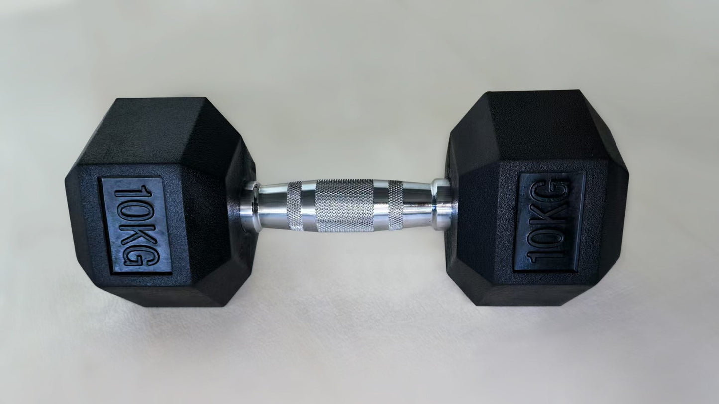 Gumirana heksagonalna utež / Hex ročka 10 kg