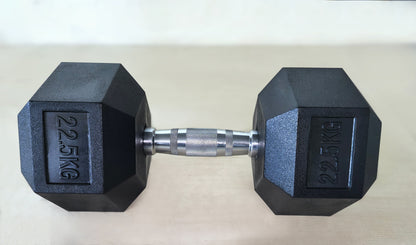 Gumirana heksagonalna utež / Hex ročka 22,5 kg