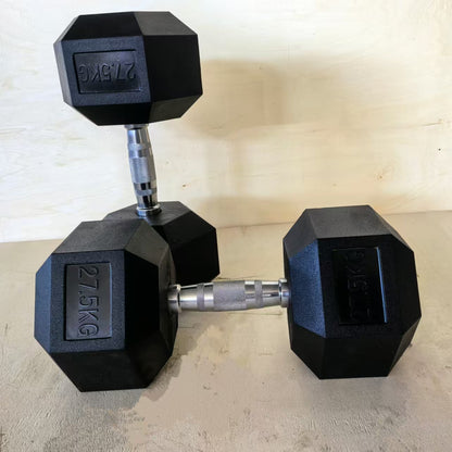 Gumirana heksagonalna utež / Hex ročka 27,5 kg