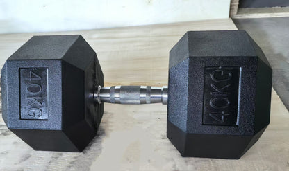 Gumirana heksagonalna utež / Hex ročka 40 kg