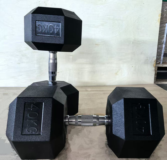 Gumirana heksagonalna utež / Hex ročka 40 kg