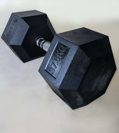 Gumirana heksagonalna utež / Hex ročka 37,5 kg