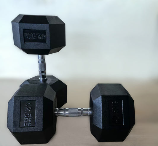 Gumirana heksagonalna utež / Hex ročka 42,5 kg