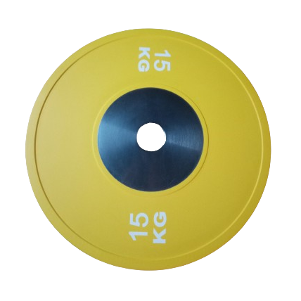 Tekmovalni bumper disk 15 kg