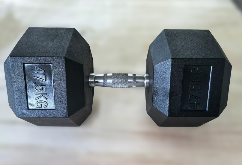 Gumirana heksagonalna utež / Hex ročka 47,5 kg