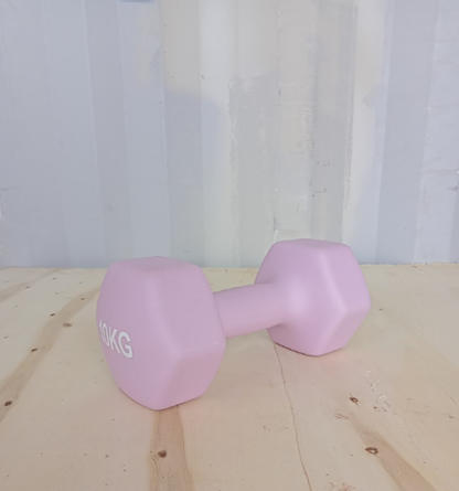 Hex ročka iz neoprena in litega železa 10 kg | Heksagonalna utež