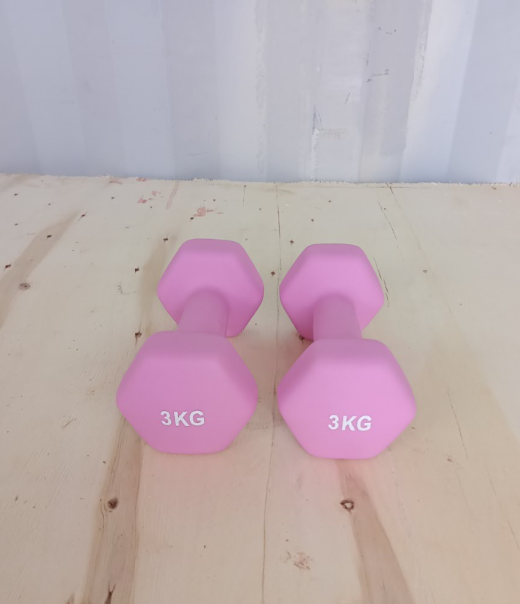 Hex ročka iz neoprena in litega železa 3 kg | Heksagonalna utež