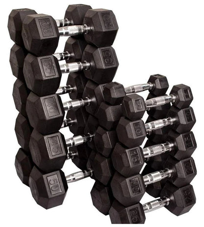 Set weights: Hexke rubberized handle weights in pairs, total 30 kg