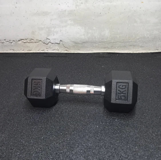 Set weights: Hexke rubberized handle weights in pairs, total 30 kg