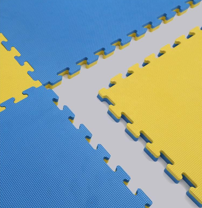 Tatami podloga 4 cm rumeno-modra