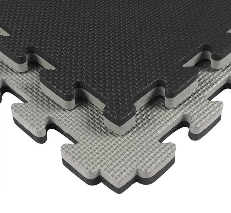 Tatami podloga 4 cm sivo-črna