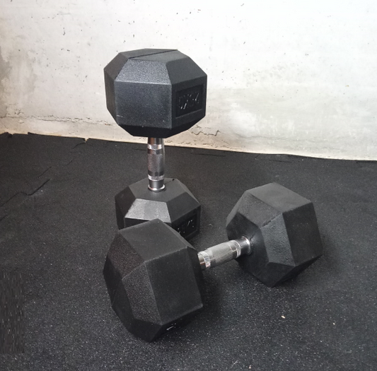Manubrio Hex gommato 25 kg